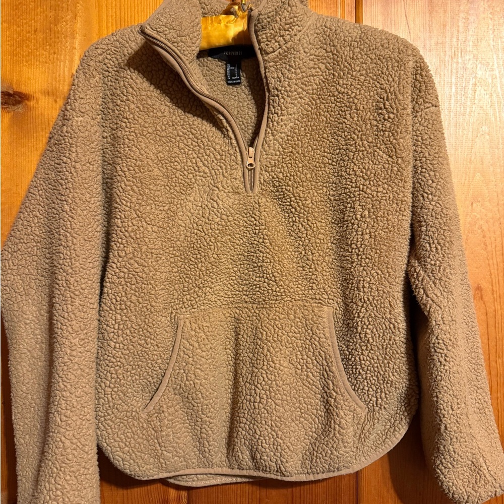 Forever 21 Tan Sherpa Jacket